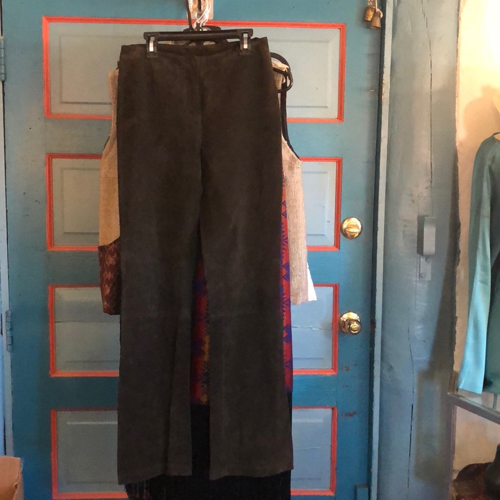 BB Dakota dark mocha suede pants